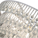 Люстра подвесная круглая с молочными стеклянными подвесками в форме капель Droplet Chandelier варинант исполнения - 3 | Loft Concept в Уфе