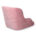 Стул с мягкой розовой обивкой из велюра и подъемно-поворотным механизмом на черных колесиках Harper Pink варинант исполнения - 3 | Loft Concept в Уфе