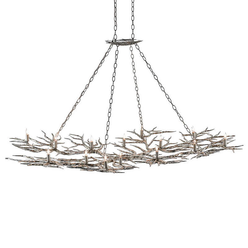 Люстра в виде веток Branched Tree Chandeliers Silver Серебряный в Уфе | Loft Concept 