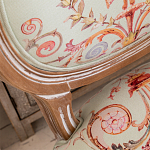 Стул из массива бука светло-зеленый с растительным орнаментом Raffael Angel Green Chair варинант исполнения - 2 | Loft Concept в Уфе