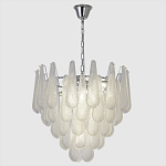 Люстра с подвесками из рифленного стекла в форме капель Textured Glass Chandelier варинант исполнения - 1 | Loft Concept в Уфе