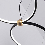 Люстра подвесная светодиодная черный металл Ring Horizontal варинант исполнения - 14 | Loft Concept в Уфе