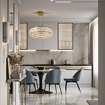 Круглая люстра с хрустальным декором Langlais Crystal Brass Chandelier варинант исполнения - 3 | Loft Concept в Уфе