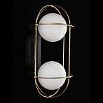 Бра настенное с 2 белыми плафонами Karina варинант исполнения - 3 | Loft Concept в Уфе