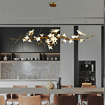 Люстра в виде золотой ветки с цветами и птичками Marvelous Garden варинант исполнения - 6 | Loft Concept в Уфе