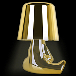 Настольная лампа фигурная золотого цвета с гладким абажуром Высота 16 см Sophia варинант исполнения - 5 | Loft Concept в Уфе