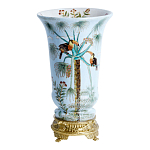 Ваза из фарфора с бронзовыми элементами Tropical Garden варинант исполнения - 1 | Loft Concept в Уфе