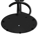 Барный стул вращающийся со спинкой и подлокотниками Douglas Rhombus Черный Велюр варинант исполнения - 8 | Loft Concept в Уфе