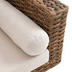 Трехместный садовый диван из плетеного пластика Matteo варинант исполнения - 3 | Loft Concept в Уфе