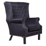 Кресло Charlie Armchair black velour варинант исполнения - 1 | Loft Concept в Уфе