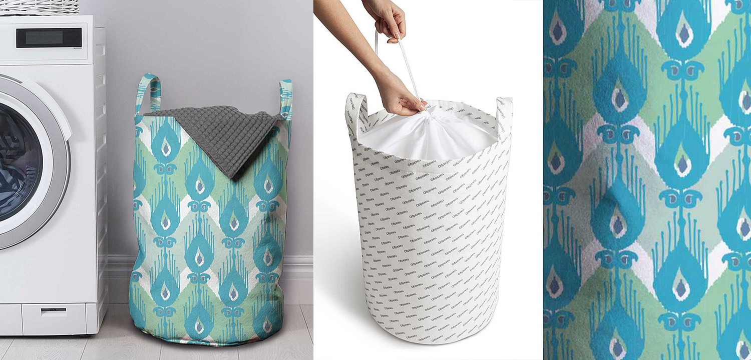 Корзина Pastel Blue Ornament Basket Корзина Pastel Blue Ornament Basket - Loft-Concept в Уфе