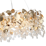 Люстра с декоративными подвесками из прозрачного стекла в форме монеток FAIRYTREE Light варинант исполнения - 11 | Loft Concept в Уфе