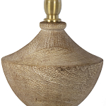 Настольная лампа деревянная с белым абажуром Wooden Table Lamp варинант исполнения - 3 | Loft Concept в Уфе