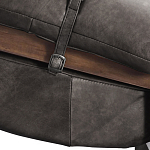 Кресло Duncan винтажная черная кожа варинант исполнения - 5 | Loft Concept в Уфе