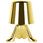 Настольная лампа фигурная цвета золото с гладким абажуром Высота 17 см Sophia варинант исполнения - 6 | Loft Concept в Уфе