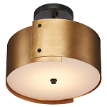 Потолочный светильник круглый светодиодный Semicircular Gold Panels старинная латунь варинант исполнения - 2 | Loft Concept в Уфе