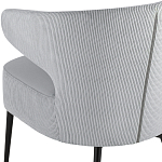 Современное мягкое кресло на металлических ножках Rakush Grey варинант исполнения - 7 | Loft Concept в Уфе