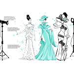 Megan Hess. Audrey Hepburn варинант исполнения - 2 | Loft Concept в Уфе