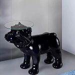 Дизайнерский журнальный стол с основанием в виде собаки Tufetic варинант исполнения - 1 | Loft Concept в Уфе
