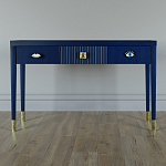 Дизайнерский Письменный стол Elsa Dreams Blue с тремя ящиками варинант исполнения - 1 | Loft Concept в Уфе