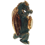 Часы в виде дракона Green Dragon with Clock варинант исполнения - 3 | Loft Concept в Уфе