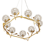 Люстра круглая с декором в виде цветков одуванчика Hanging Dandelion варинант исполнения - 3 | Loft Concept в Уфе