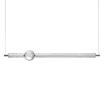 Подвесной светильник линейный с шарообразным рифленым плафоном Crystal Globule варинант исполнения - 1 | Loft Concept в Уфе