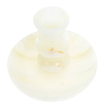 Подсвечник в виде чаши из натурального камня оникс Stone Candlestick варинант исполнения - 2 | Loft Concept в Уфе