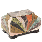 Шкатулка из натурального камня змеевик Stone Casket варинант исполнения - 1 | Loft Concept в Уфе