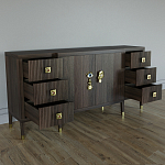 Большой Комод-буфет Elsa Dreams Walnut с ящиками варинант исполнения - 6 | Loft Concept в Уфе