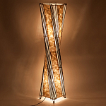 Торшер из перламутра на металлическом каркасе Indonesian Wave варинант исполнения - 4 | Loft Concept в Уфе