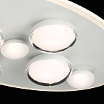 Потолочный светильник овальной формы белого цвета с 7-ю лампами Lunar Pebbles варинант исполнения - 6 | Loft Concept в Уфе