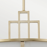 Подвесной светильник цвета латунь с белым матовым плафоном с геометрическим рисунком Feiss варинант исполнения - 4 | Loft Concept в Уфе