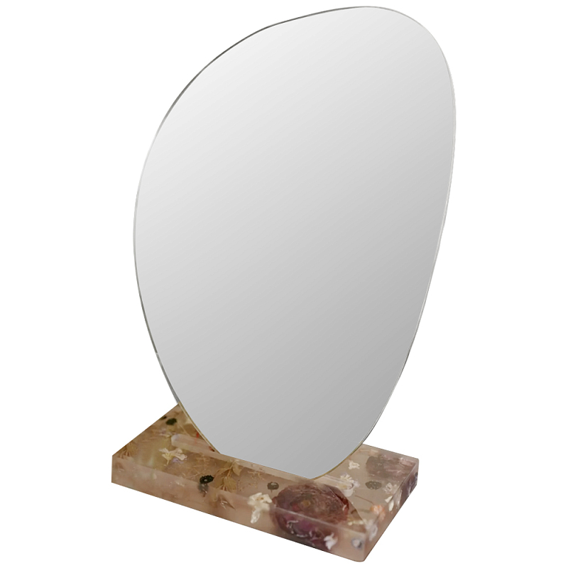 Настольное зеркало с подставкой из эпоксидной смолы с цветами Epoxy Resin Flowers Mirror Розовый Зеркало Настольное зеркало с подставкой из эпоксидной смолы с цветами Epoxy Resin Flowers Mirror Розовый Зеркало в Уфе | Loft Concept