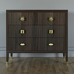 Бельевой Комод с 4 ящиками Elsa Dreams Walnut варинант исполнения - 5 | Loft Concept в Уфе