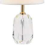 Настольная лампа с абажуром и основанием из хрусталя Manlio Crystal Lampshade Table Lamp варинант исполнения - 2 | Loft Concept в Уфе