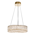 Люстра подвесная круглая из прозрачного хрусталя с золотым корпусом Selfsufficient варинант исполнения - 4 | Loft Concept в Уфе