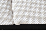 Дизайнерское кресло мягкое с обивкой из рогожки кремового цвета Decoration of Everything варинант исполнения - 3 | Loft Concept в Уфе