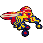 Дизайнерский ковер в виде бабочки Poltronova Tappeto Farfalla Rug варинант исполнения - 2 | Loft Concept в Уфе