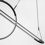 Светодиодная люстра Black LED Circle and Oval Lamp варинант исполнения - 5 | Loft Concept в Уфе