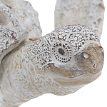 Статуэтка черепаха с ажурным панцирем и детализированной текстурой в белом цвете Marine Accessories варинант исполнения - 5 | Loft Concept в Уфе