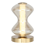 Настольная лампа светодиодная с волнообразным стеклянным плафоном Amphora of Light варинант исполнения - 1 | Loft Concept в Уфе