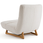 Кресло с обивкой букле Lino White  Boucle Armchair варинант исполнения - 4 | Loft Concept в Уфе