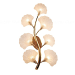Бра в виде золотистой ветви с прозрачными листьями Andrea Wall Lamp варинант исполнения - 2 | Loft Concept в Уфе