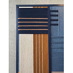 Панно из шнура Синяя геометрическая абстракция wall panel line Blue варинант исполнения - 3 | Loft Concept в Уфе