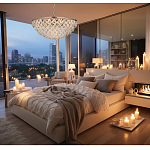 Люстра с каскадом из подвесных прозрачных элементов Attractiveness варинант исполнения - 3 | Loft Concept в Уфе