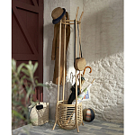Напольная вешалка с корзиной из ротанга Trina Wicker Floor Hanger варинант исполнения - 6 | Loft Concept в Уфе