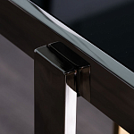 Консоль в современном стиле с черной стекляной столешницей Console with Black Glass варинант исполнения - 3 | Loft Concept в Уфе