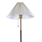 Торшер с плиссированным белым абажуром Pleated White Floor Lamp варинант исполнения - 2 | Loft Concept в Уфе