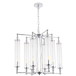 Люстра с 8-ю прозрачными цилиндрическими плафонами Jeanette варинант исполнения - 2 | Loft Concept в Уфе